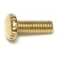 Midwest Fastener Thumb Screw, #8-32 Thread Size, Brass Steel, 1/2 in Lg, 20 PK 64661